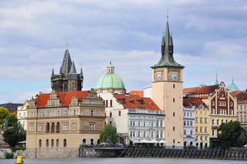 Fototapeta premium View of Vltava river in Prague