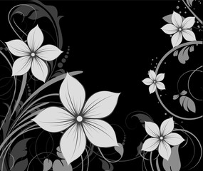 Abstract floral background for design