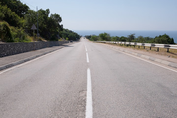 Fototapeta na wymiar Landscape with the image of a mountain road