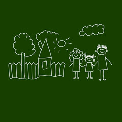 Blackboard. School. Seamless vector pattern