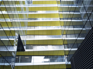 Yellow balconies