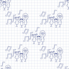 Seamless colorful vector pattern. 