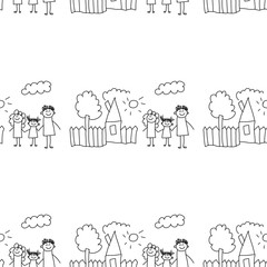 Seamless colorful vector pattern.