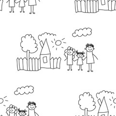 Seamless colorful vector pattern.