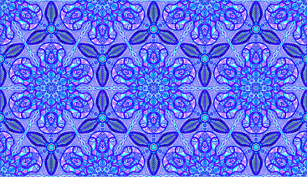 Blauw herhalend patroon