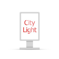 City light vector. City light template on white background.
