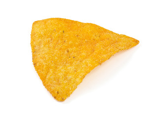 tortilla chips isolated on white