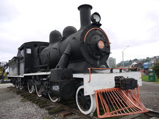 Naklejka na ściany i meble World war two train display at Punta Arenas