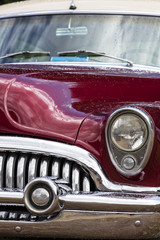 Fototapeta premium Front detail of a vintage car