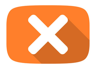 Obraz premium cancel flat design modern icon