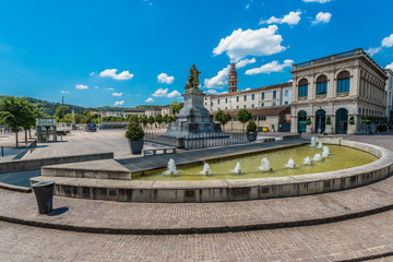 Obraz premium Francois Mitterrand Square in Cahors, France