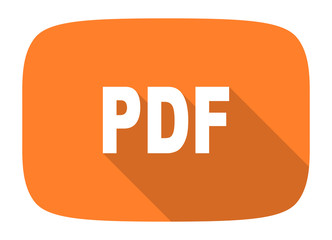 pdf flat design modern icon