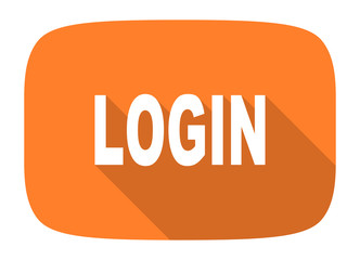login flat design modern icon