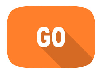 go flat design modern icon