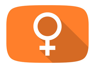 female flat design modern icon