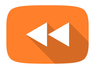 rewind flat design modern icon