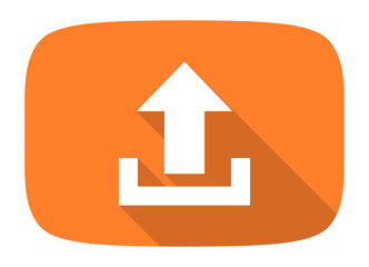 upload flat design modern icon