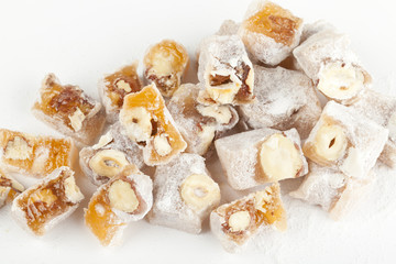 Turkish delight with nuts
