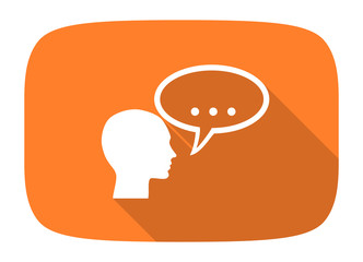 forum flat design modern icon