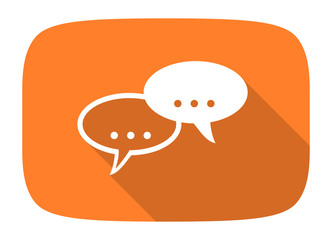 forum flat design modern icon