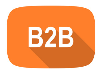 b2b flat design modern icon