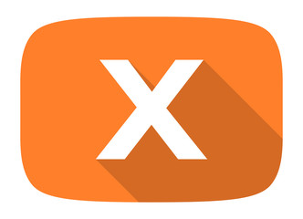 Obraz premium cancel flat design modern icon