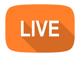 live flat design modern icon