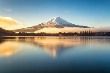 Foto op Plexiglas reflection of mt.Fuji © martinhosmat083
