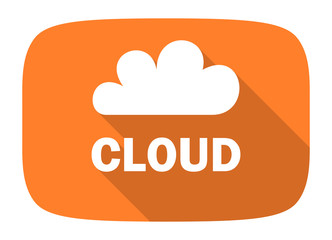 cloud flat design modern icon