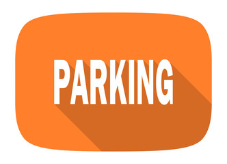 parking flat design modern icon