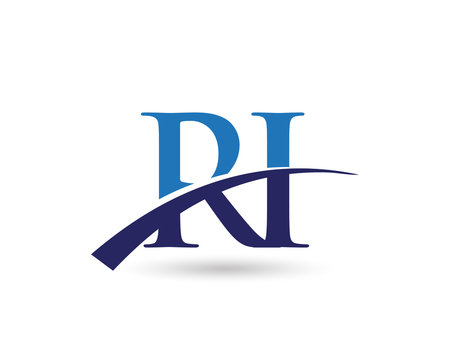 RI Logo Letter Swoosh