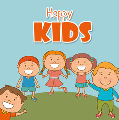 Happy kids design.