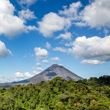 Arenal Volcano dominates the Landscape in Costa Rica 