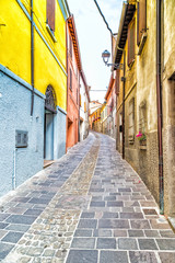 Fototapeta premium alleys of the medieval village
