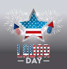 Happy labor day design.
