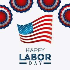 Happy labor day design.