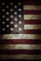 Fototapeta na wymiar Grungy USA American flag