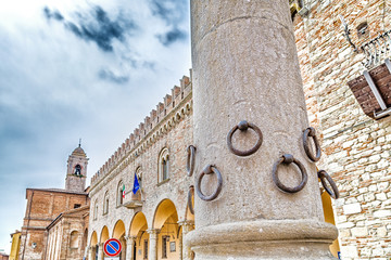 Column of the Rings in Bertinoro