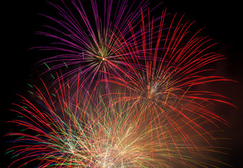 Fototapeta premium Sumida River Firework Festival at Tokyo, Japan