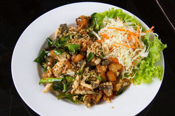 Stir Fried Frog Legs with Greens