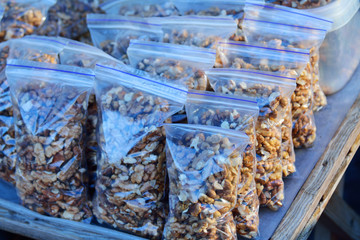 walnuts wrapped in packets