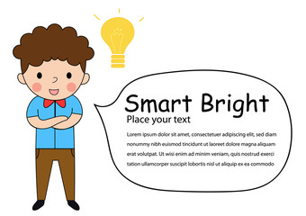 Business man thinking idea with lamp