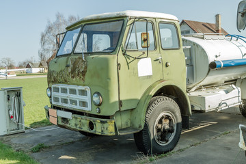 Fototapeta na wymiar old Truck with fuel