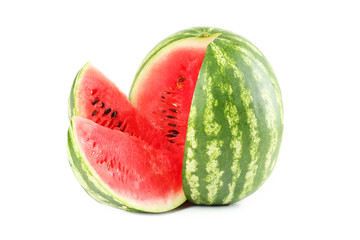 Tasty watermelon isolated on a white