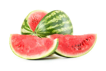 Tasty watermelon isolated on a white