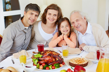 Having dinner together