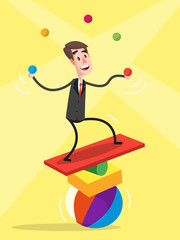 Businessman Balancing