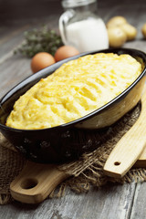 Potato casserole with meat