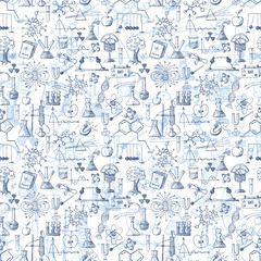 Back to school seamless background