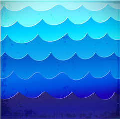 Sea background with blue waves